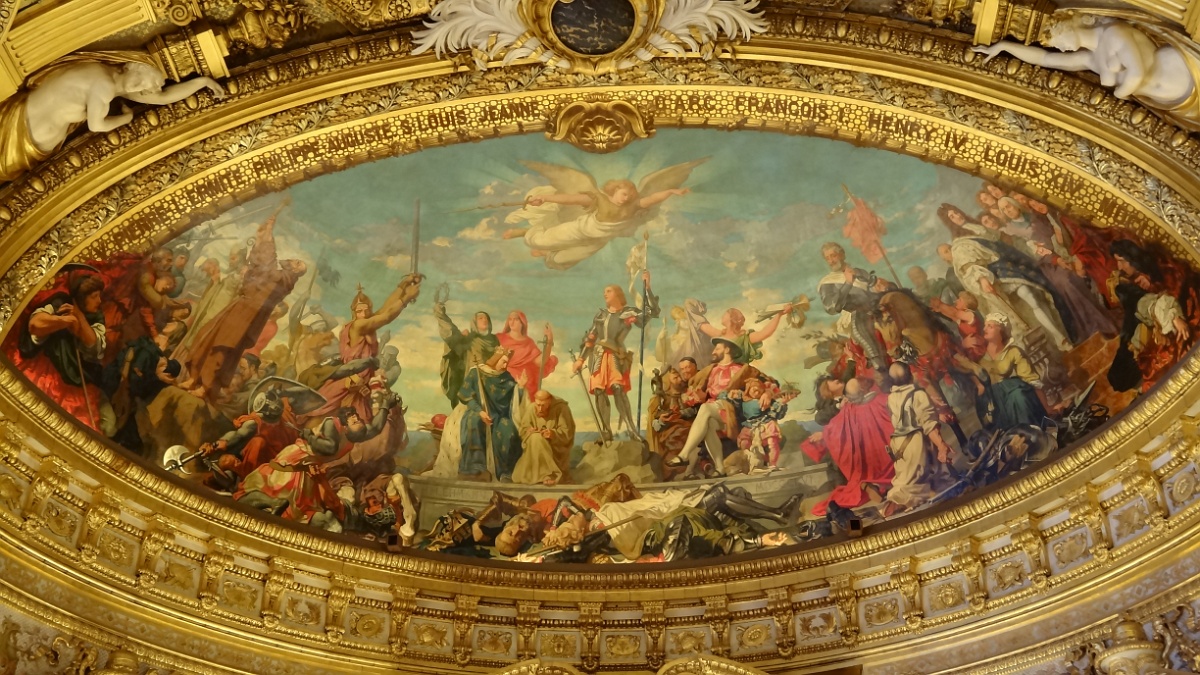 20130215_160927_Senat_SG01572.JPG - Visite du Sénat; Salle des conférences; L'Histoire de France (suite) de la Première Croisade à Louis XIV par Henri Lehman    15/02/2013 16h19 S. Gadaud © Les Amis de la Creuse - Les Creusois de Paris   
