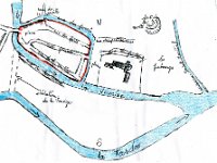 20160820 111047 Chambon Sur Voueize GG  Chambon sur Voueize; Carte des anciens ramparts et déviation de la Voueize    Samsung GN4 20/08/2016 11:10 Gérard Gadaud © Notre guide