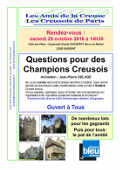 20161029b AFFICHE Questions pour des Champions Creusois thmb