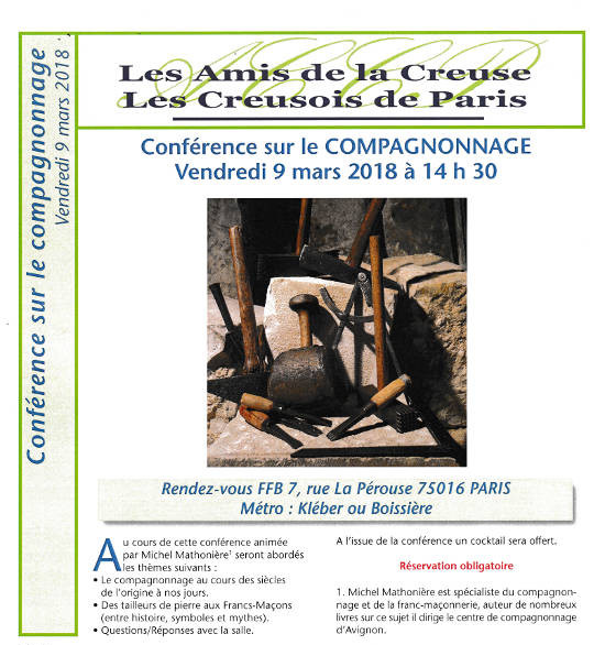 20180309 Paris Conference Compagnonnage