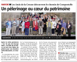 Les étapes du chemin de Saint Jacques de Compostelle en Creuse