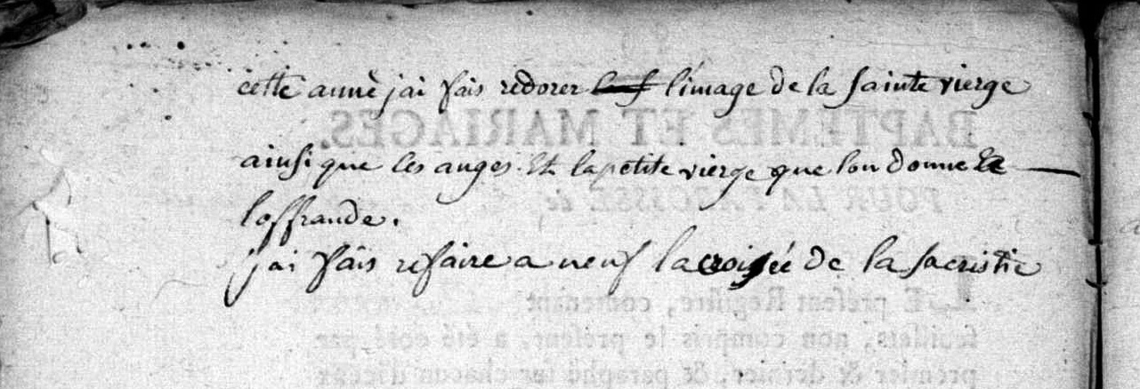 Travaux à l'église Année 1786 Lépaud, Creuse, France