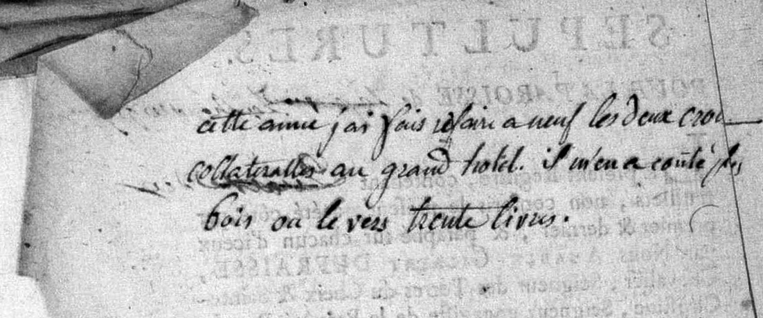 Travaux à l'église Année 1789 Lépaud, Creuse, France